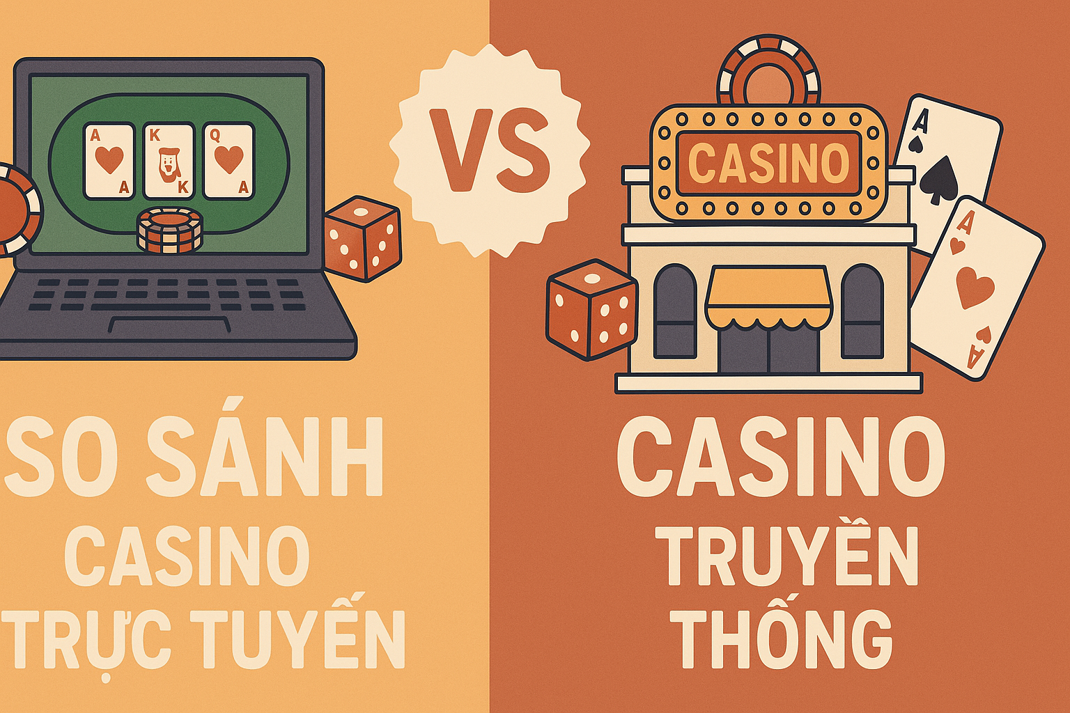 So Sánh Casino Trực Tuyến Và Casino Truyền Thống: Ưu Nhược Điểm Chi Tiết
